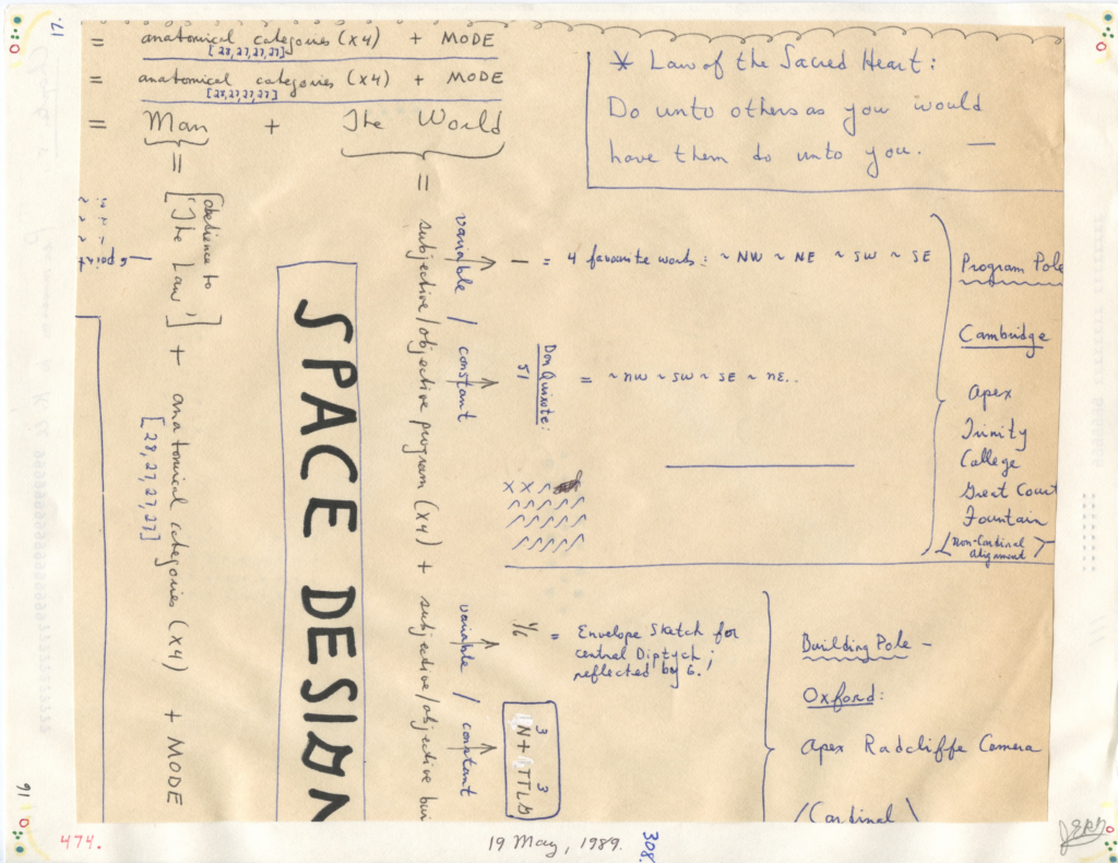 John Devlin, Untitled, No. 308, mixed media on paper, dated 19 May 1989.
