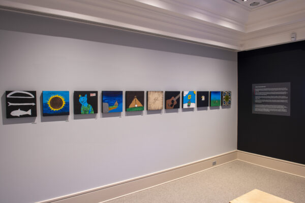 Installation view, (Tea)chings