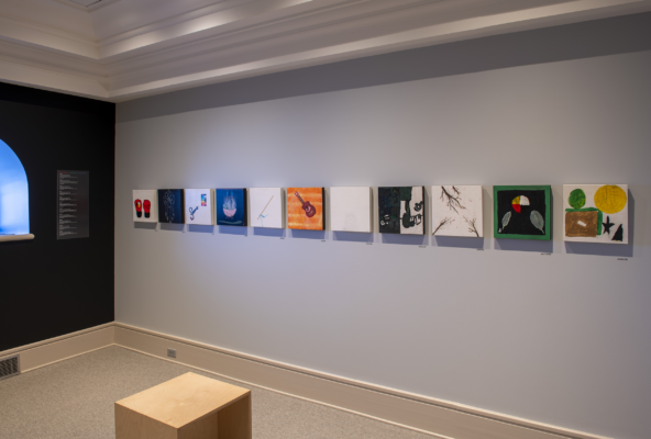 Installation view: (Tea)chings